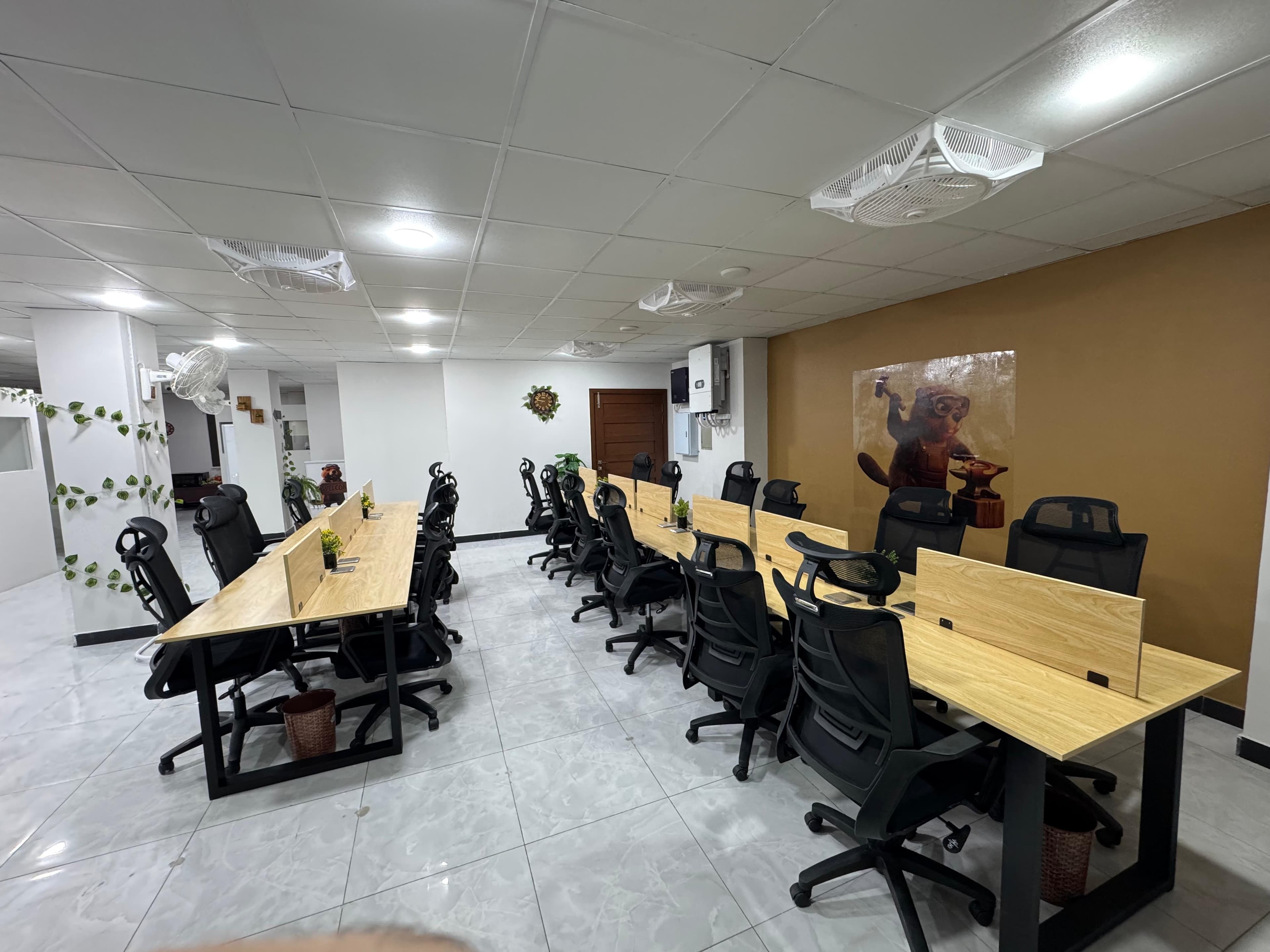 Co-working desks